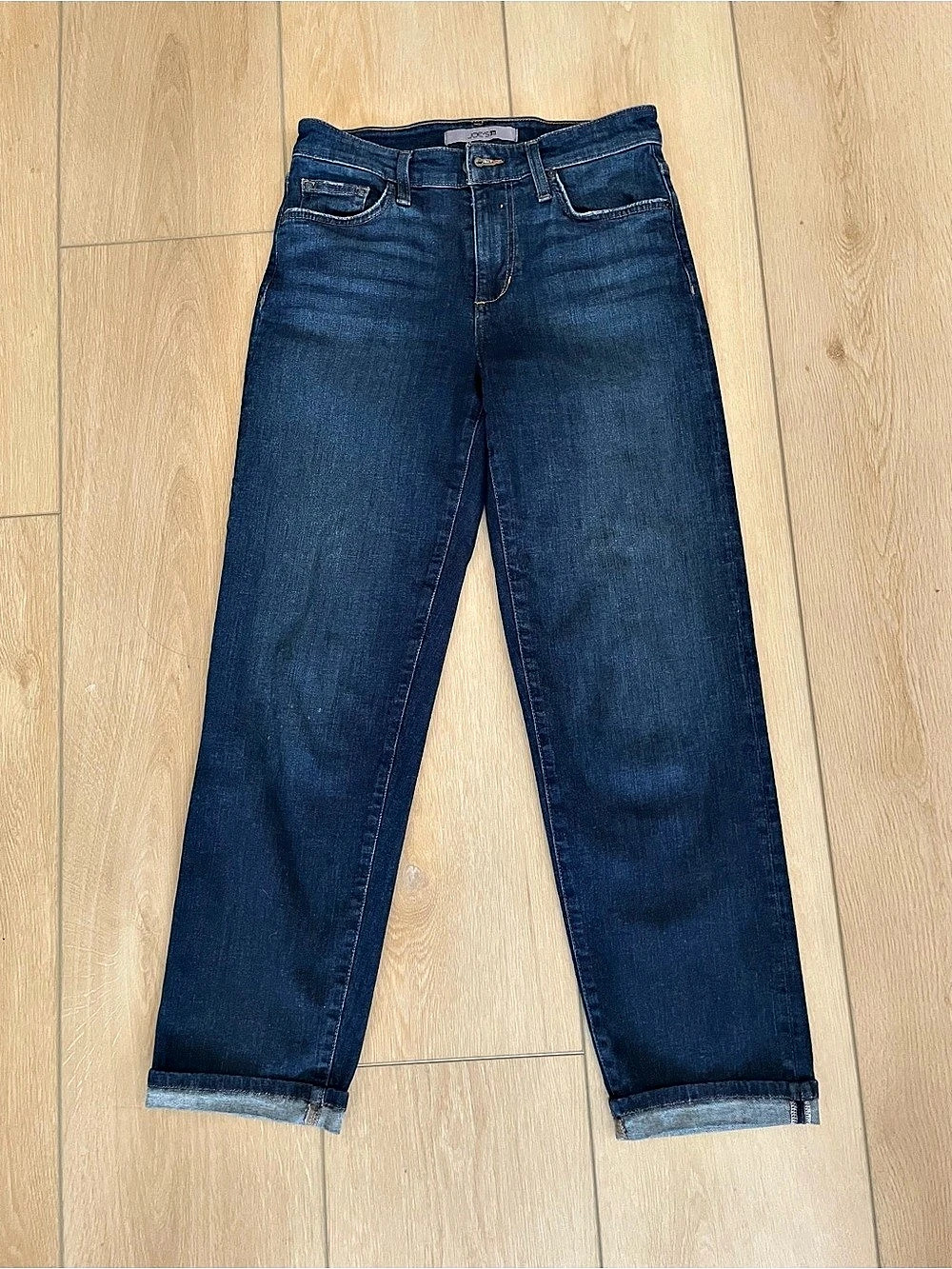 Joe's Jeans Straight Leg Jeans in Blue Waist 25